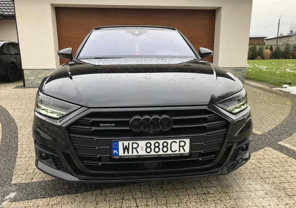 Audi A8 cena 265500 przebieg: 96000, rok produkcji 2020 z Skaryszew małe 67
